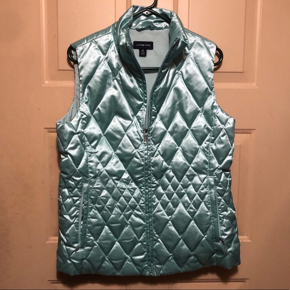 Lands’ End Girl’s Light Green Vest